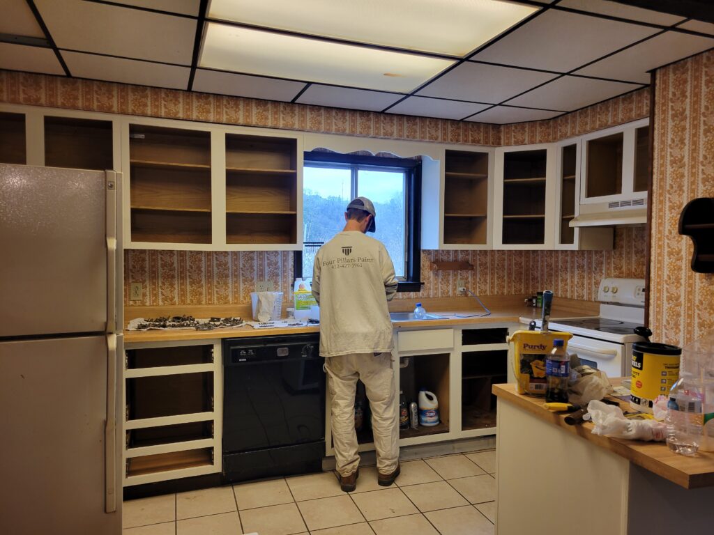 cabinet painting process